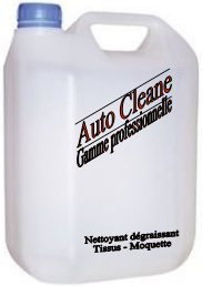 Nettoyant dégraissant tissus moquette 5 L.