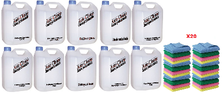 Kit nettoyage intérieur / extérieur 5 L. + 20 microfibres de qualité offert